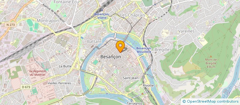 localisation de l'entreprise COTE SALON à BESANCON