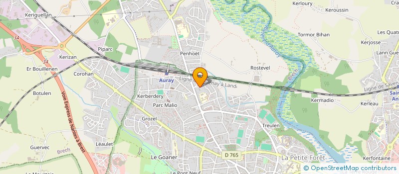 localisation de l'entreprise COTE SAUVAGE à AURAY