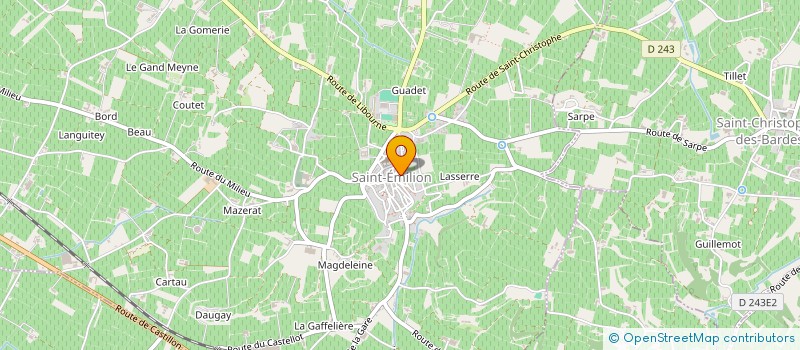 localisation de l'entreprise COTE SAVEUR HIGH PRODUCT  SAINT-EMILION