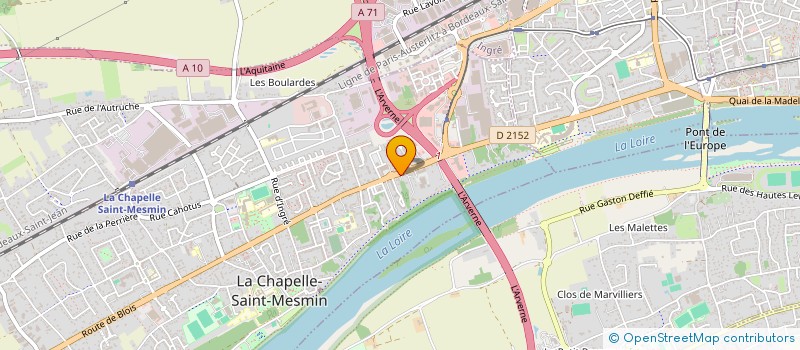 localisation de l'entreprise COTE SAVEURS à LA CHAPELLE-SAINT-MESMIN