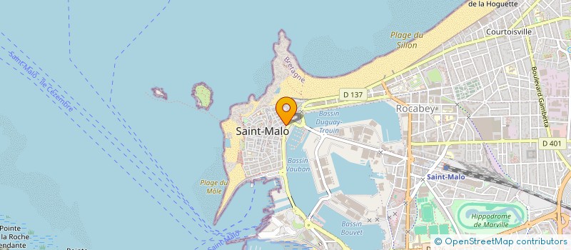localisation de l'entreprise COTE & SAVEURS  SAINT-MALO