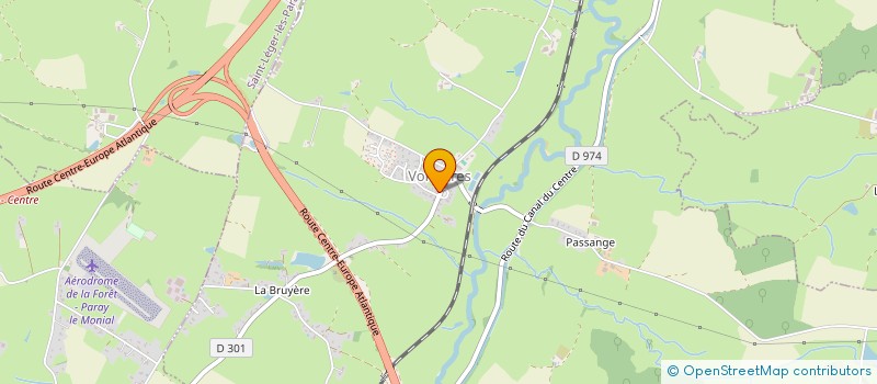 localisation de l'entreprise COTE SCENE  VOLESVRES