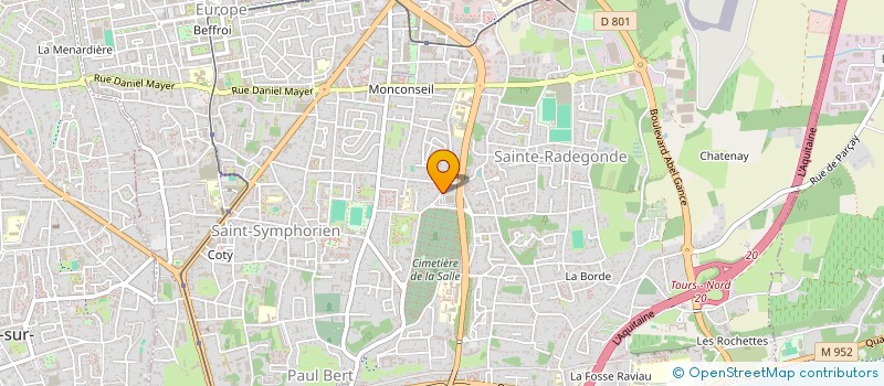 localisation de l'entreprise COTE SCENE HANDICAP à TOURS