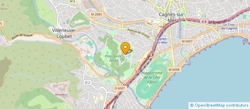 localisation de l'entreprise COTE SITE  CAGNES-SUR-MER