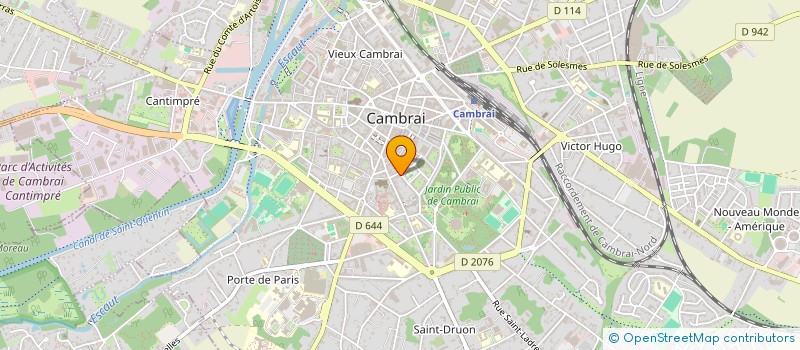 localisation de l'entreprise COTE SNAKING à CAMBRAI