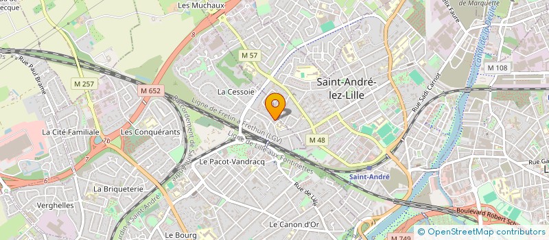 localisation de l'entreprise COTE SOINS FORMATIONS HAUTS DE FRANCE OU FORMATION MEDICALE CONTINUE HAUTS DE FRANCE à LAMBERSART