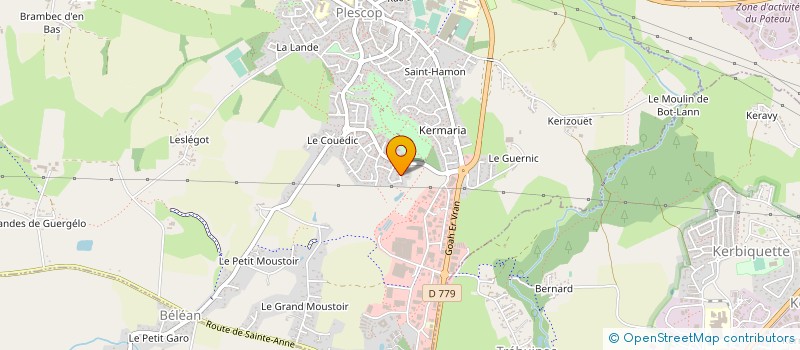 localisation de l'entreprise COTE SOL  PLESCOP