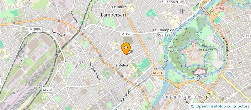 localisation de l'entreprise COTE SOLEIL à LAMBERSART