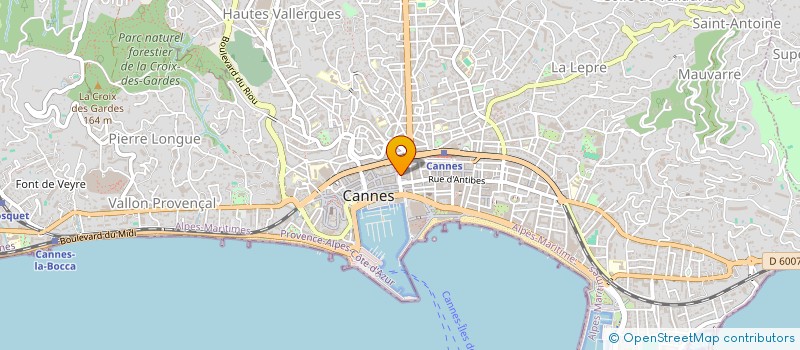 localisation de l'entreprise COTE SOLEIL à CANNES