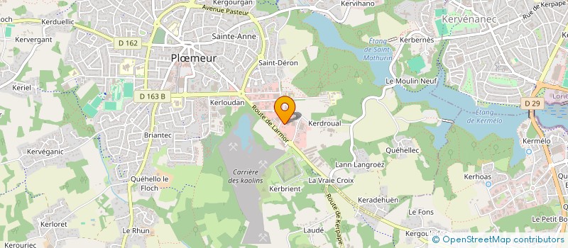 localisation de l'entreprise COTE SOLS OUEST à PLOEMEUR