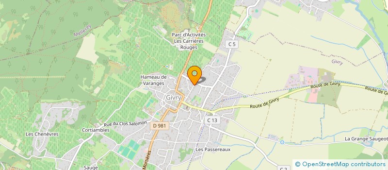 localisation de l'entreprise COTE SPA à GIVRY