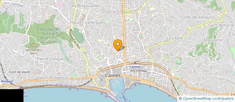 localisation de l'entreprise COTE SUD à CANNES