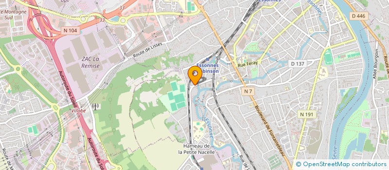 localisation de l'entreprise COTE SUD à CORBEIL-ESSONNES