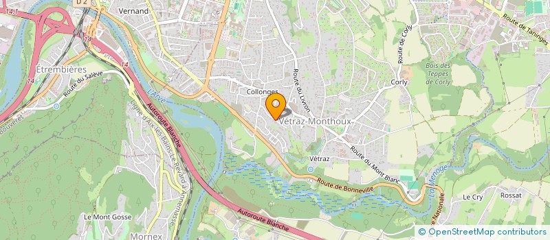 localisation de l'entreprise COTE SUD  VETRAZ-MONTHOUX