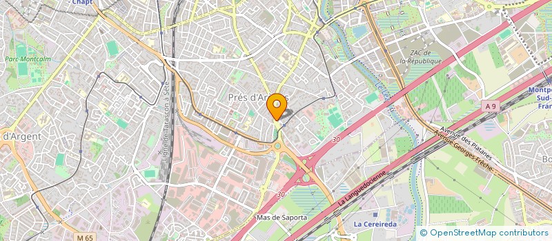 localisation de l'entreprise COTE SUD à MONTPELLIER