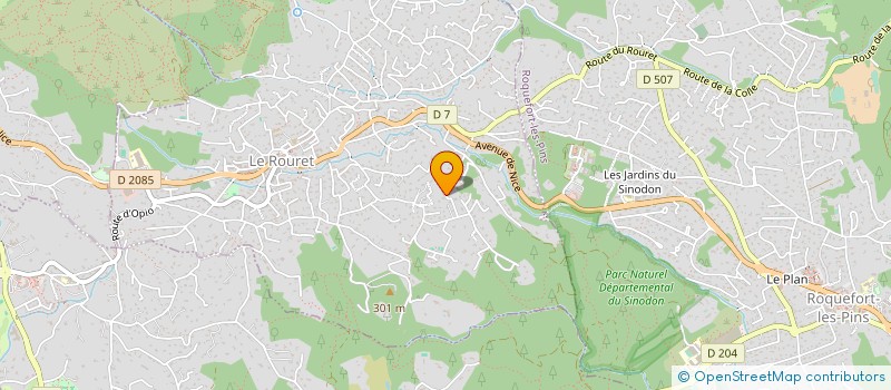 localisation de l'entreprise COTE SUD CONSTRUCTION  LE ROURET