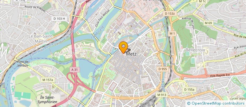 localisation de l'entreprise COTE SUD - COTE EST à METZ