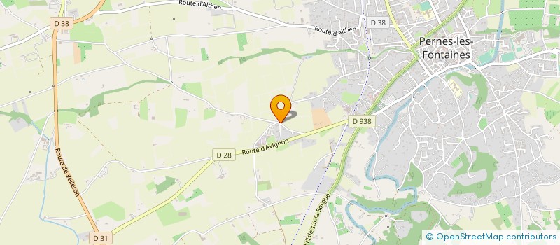 localisation de l'entreprise COTE SUD HABITAT  PERNES-LES-FONTAINES