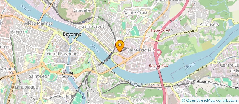 localisation de l'entreprise COTE SUD LOCATION à BAYONNE