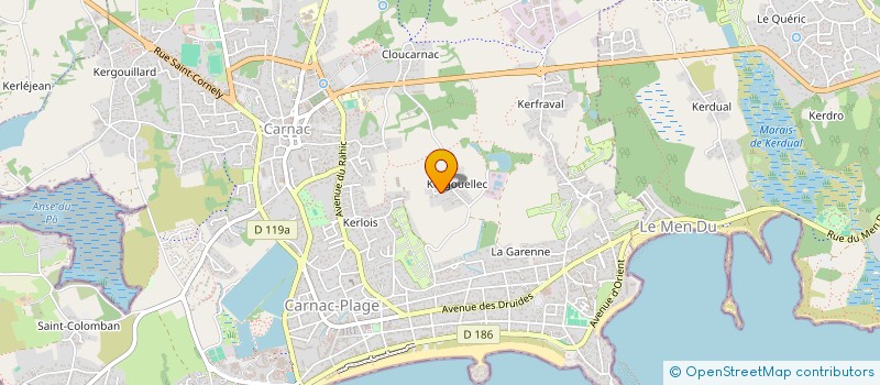 localisation de l'entreprise COTE SUD PAYSAGE  CARNAC