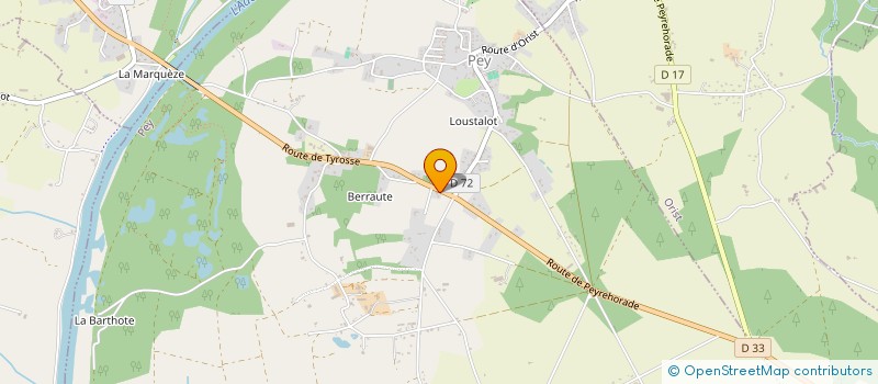 localisation de l'entreprise COTE SUD TRAVAUX BATIMENT  PEY