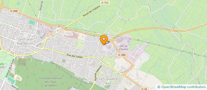 localisation de l'entreprise COTE SUISSE à SAINT-JEAN-DE-MONTS