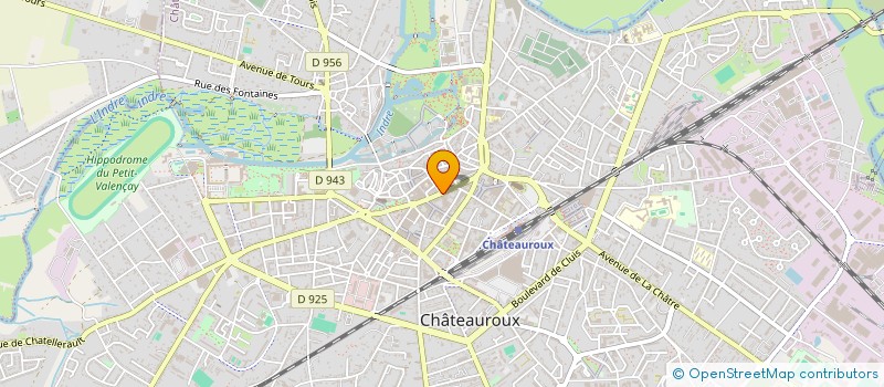 localisation de l'entreprise COTE TENDANCE à CHATEAUROUX