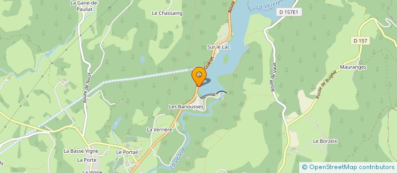 localisation de l'entreprise COTE TI PLAGE  TREIGNAC