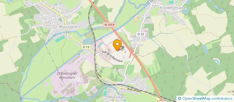 localisation de l'entreprise COTE TOURELLES  MORVILLARS