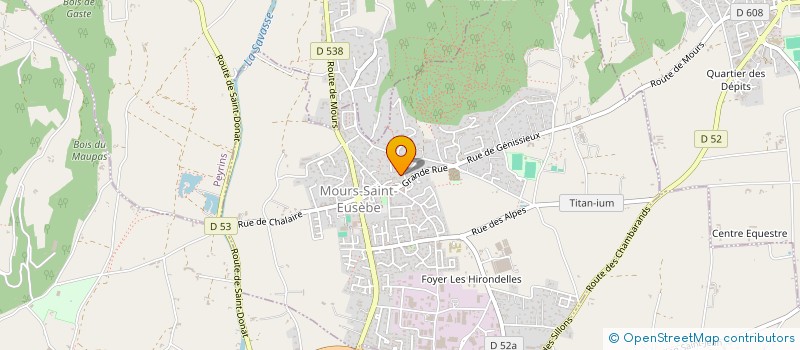 localisation de l'entreprise COTE VERCORS  MOURS-SAINT-EUSEBE