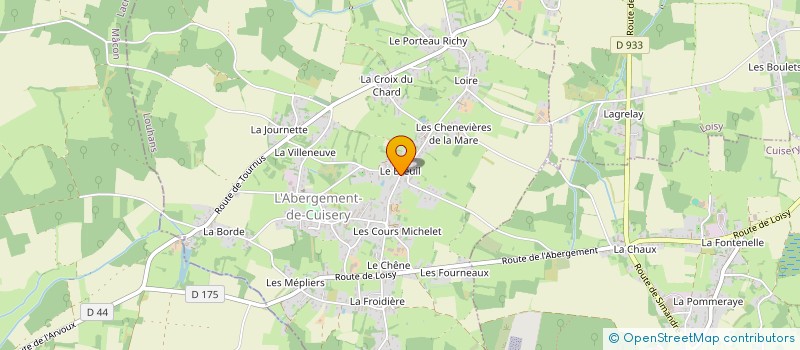 localisation de l'entreprise COTE VIGNES  L'ABERGEMENT-DE-CUISERY