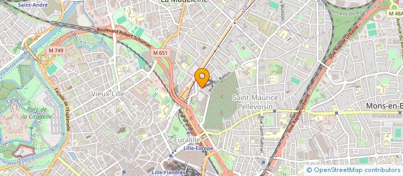 localisation de l'entreprise COTE VILLE IMMOBILIER à LA MADELEINE