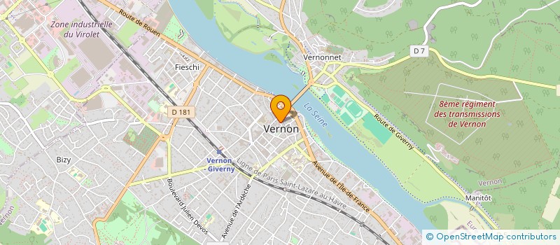 localisation de l'entreprise COTE VINS à VERNON