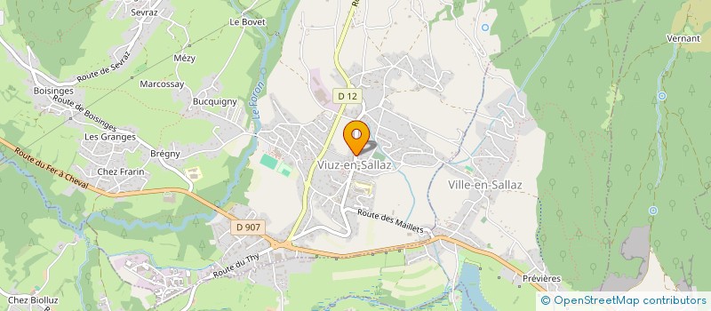 localisation de l'entreprise COTE VIUZ à VIUZ-EN-SALLAZ