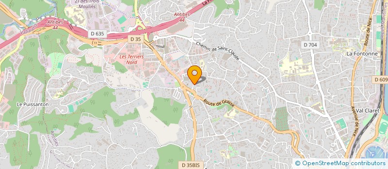 localisation de l'entreprise COTE VOYANCE à ANTIBES