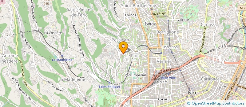 localisation de l'entreprise COTE WEB à NICE