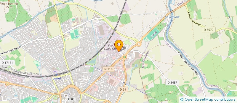 localisation de l'entreprise COTE WEST à LUNEL
