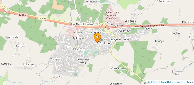 localisation de l'entreprise COTE WEST COMMUNICATION à PLOEREN