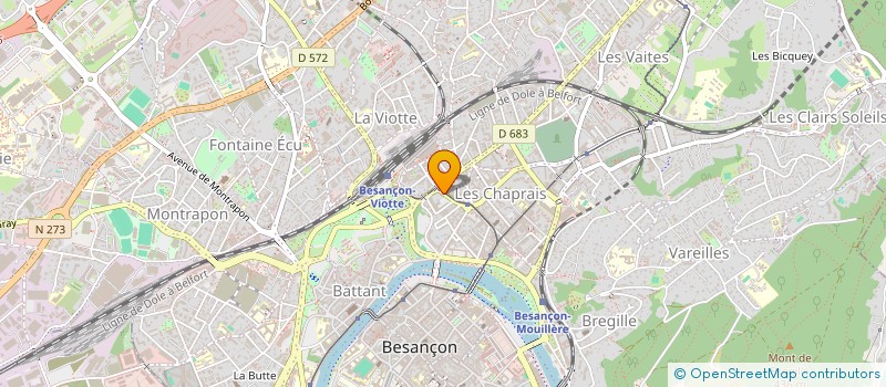 localisation de l'entreprise COTE ZEN à BESANCON