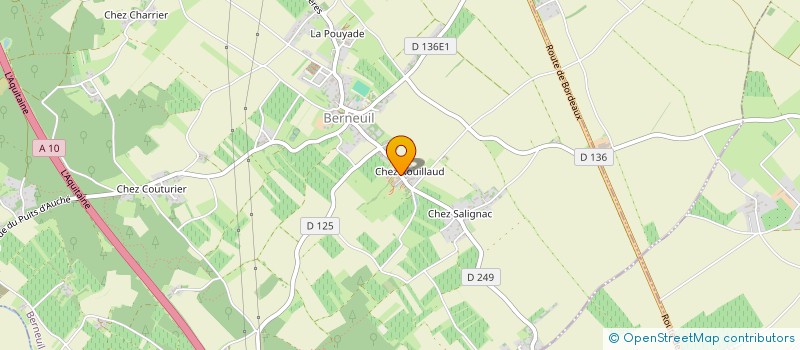 localisation de l'entreprise COTEAU DE CHEZ RONDEAU à BERNEUIL