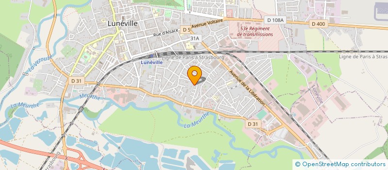 localisation de l'entreprise COTEAU LOGE BREGEARD  LUNEVILLE