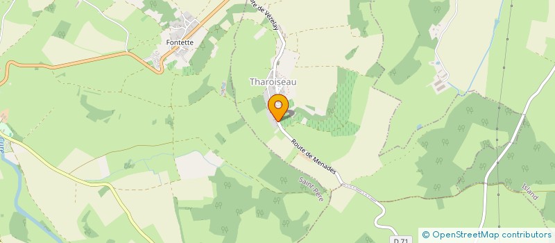 localisation de l'entreprise COTEAUX CERVIN  THAROISEAU