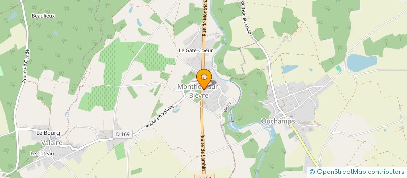 localisation de l'entreprise COTEAUX DE SAINT MARC à MONTHOU-SUR-BIEVRE