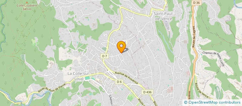 localisation de l'entreprise COTEAUX ST PAULOIS FENOCHIO JP &RENE à LA COLLE-SUR-LOUP