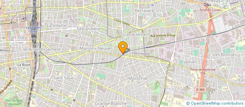 localisation de l'entreprise COTEC à VILLEURBANNE