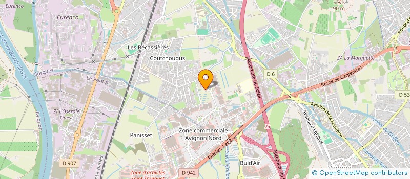 localisation de l'entreprise COTEC  SORGUES