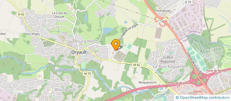 localisation de l'entreprise COTECNA INSPECTION FRANCE à ORVAULT