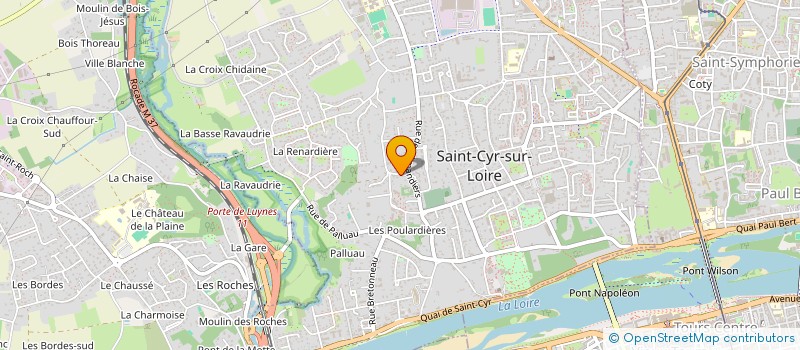 localisation de l'entreprise COTEDANSE  SAINT-CYR-SUR-LOIRE