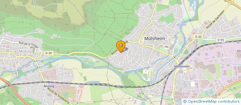 localisation de l'entreprise COTENNIS à MOLSHEIM