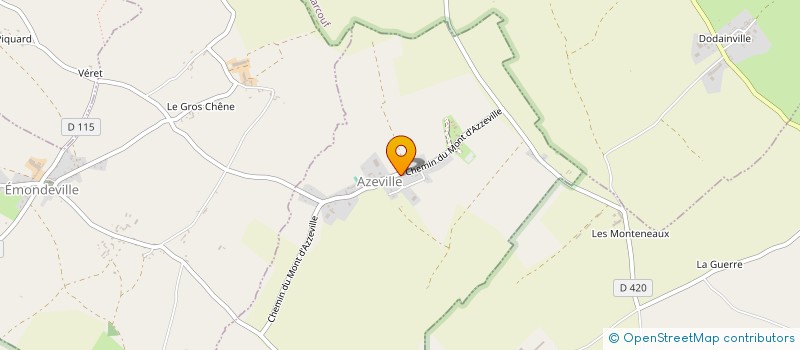 localisation de l'entreprise COTENTIN AUDIO VISUEL  AZEVILLE